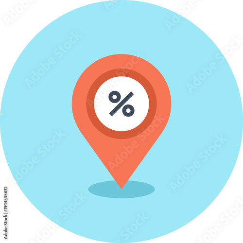 location flat web icon concept