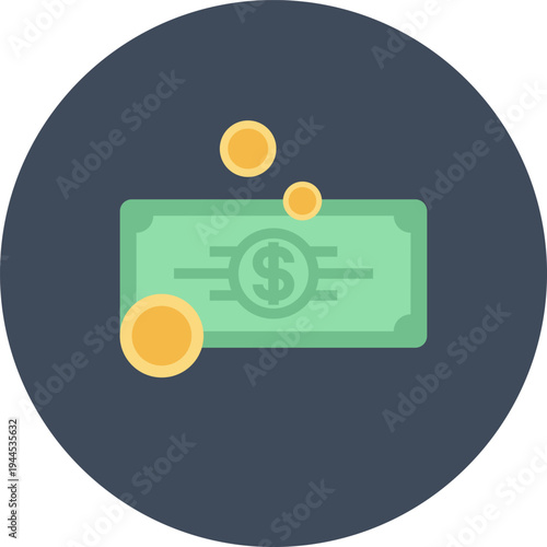 payment methods flat web icon concept