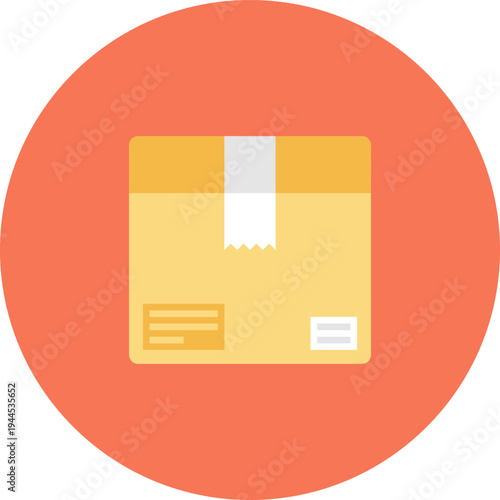 packaging flat web icon concept