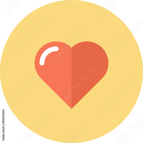 favorite flat web icon concept