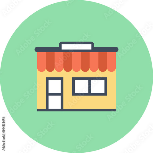 market flat web icon concept