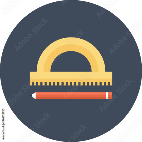 geometry flat web icon concept