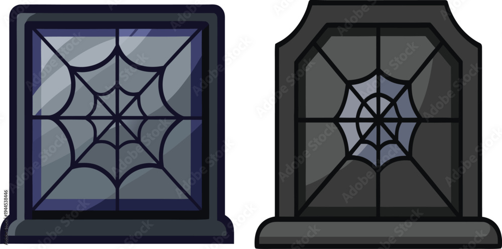 Fototapeta premium Spider web decorative panels