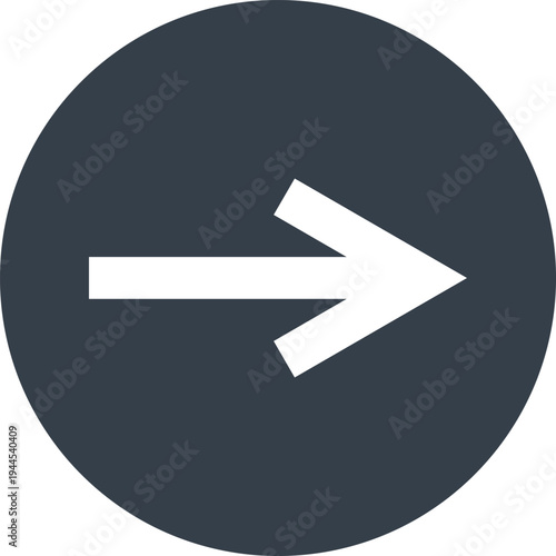Arrow flat web icon concept