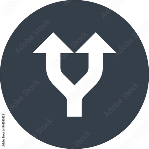 Arrow flat web icon concept