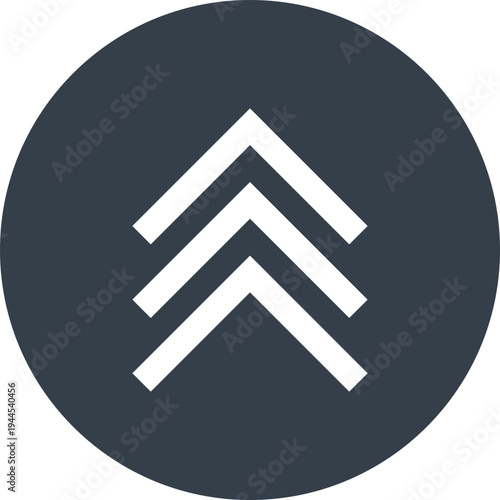 Arrow flat web icon concept