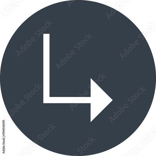 Arrow flat web icon concept