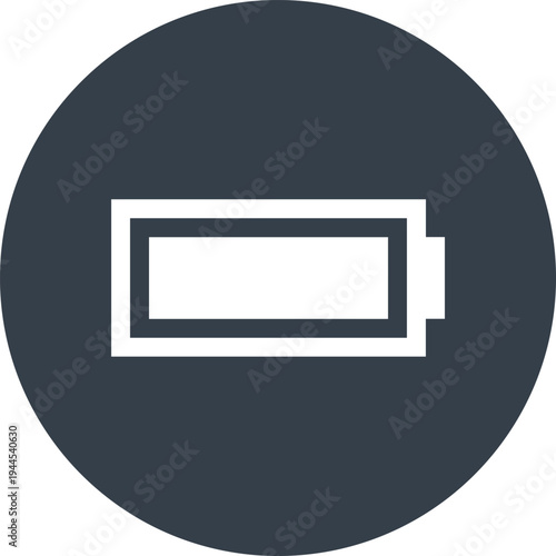 full battery flat web icon concept