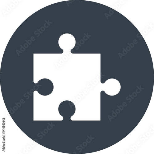 solution flat web icon concept