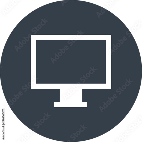 computer flat web icon concept