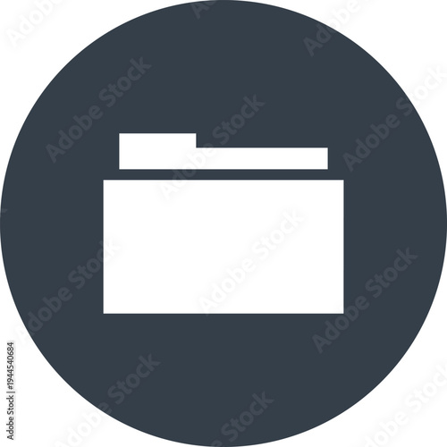 folder flat web icon concept