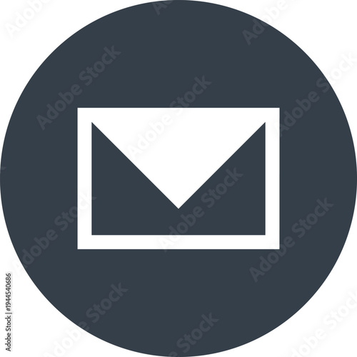 mail letter flat web icon concept