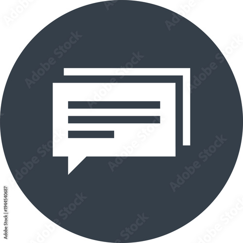 conversation flat web icon concept