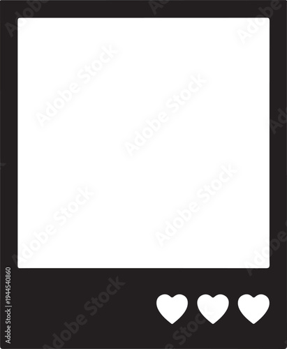 Cute Photo Frames & Polaroid Templates: Scrapbook Borders and Hanging Pictures