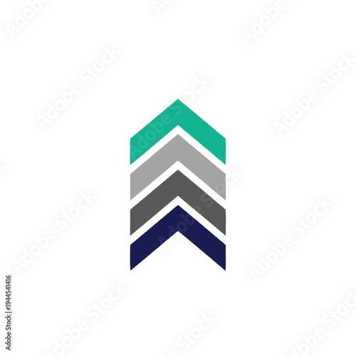 Stacked Colored Chevrons Graphic Design Element. Free Download Stacked Colored Chevrons Graphic Design Element. - GFXLoad