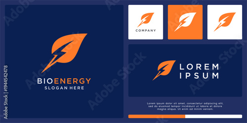 Bio energy logo design basic template