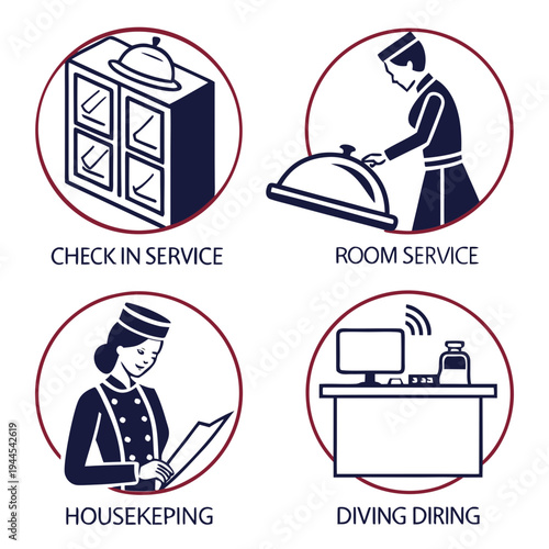 Hotel service check-in room service housekeeping diving