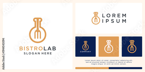 Bistro lab logo design template