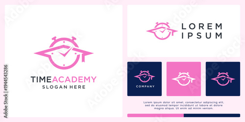 Time academy logo design template