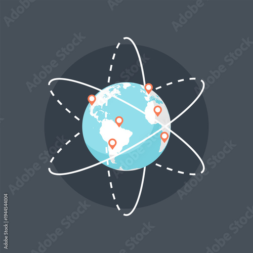 Education for All flat web icon concept