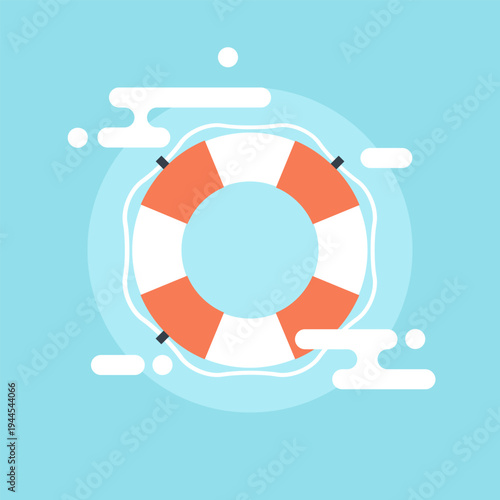 Support flat web icon concept