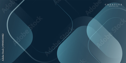 Abstract blue background with circles. Dynamic shapes composition. eps 10