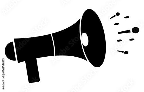 Megaphone. Megaphone icon set. Megaphone icon collection. Advertising concept and advertising business concept icon symbol. Loud speaker line icon vector illustration.