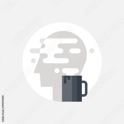 coffee time icon concept