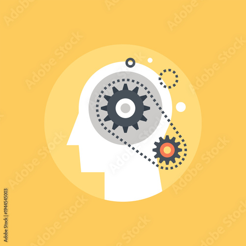 brain activity icon concept