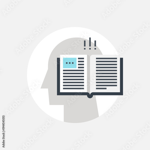 memorization icon concept