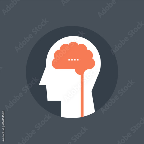 thinking icon concept