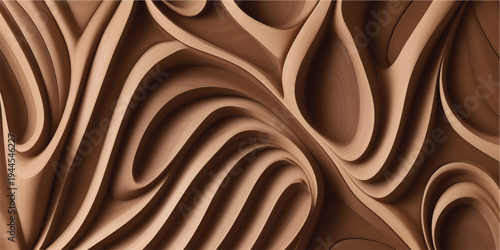 Luxurious black and white silk fabric features elegant waves and a smooth satin texture with a liquid swirl pattern creating a soft shiny material design