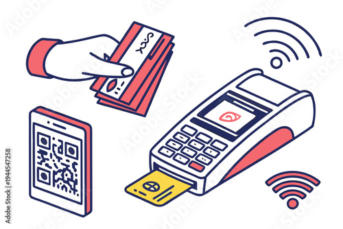 Mobile payment with credit card and smartphone payment terminal wireless