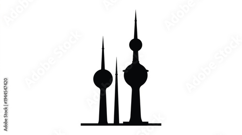 Minimalist Desert Sand Dune Landscape Silhouette Icon, High-Contrast Black Vector Symbol Isolated on White for Business, Travel, and Professional Graphic Design