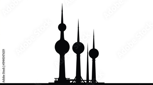 Minimalist Desert Sand Dune Landscape Silhouette Icon, High-Contrast Black Vector Symbol Isolated on White for Business, Travel, and Professional Graphic Design