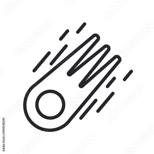 meteor icons outline and Flat Style,transparent background