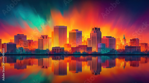 Skyline of Manchester, New Hampshire