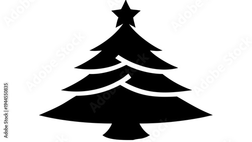Christmas tree icon vector