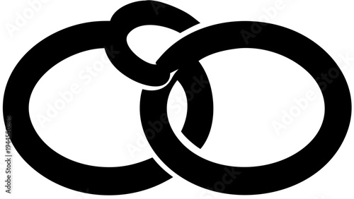 Wedding rings love vector