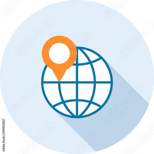 local SEO flat web icon concept