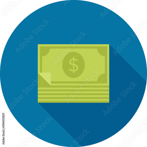 paper currency flat web icon concept