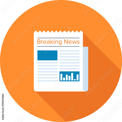 press release flat web icon concept