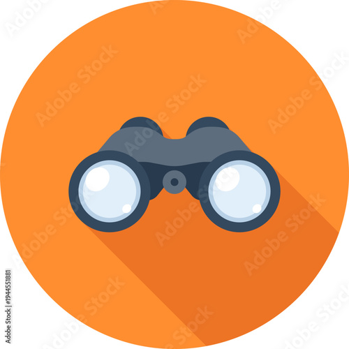 competitive analysis flat web icon concept