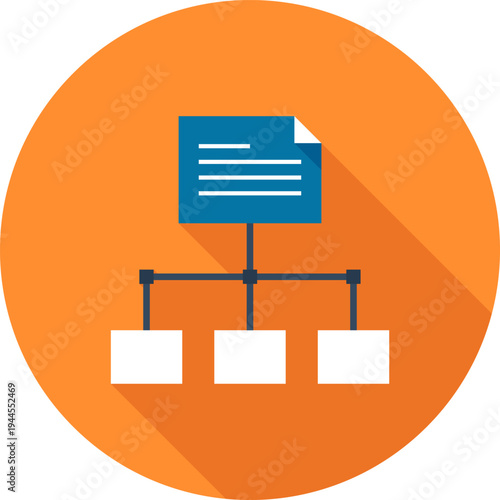 sitemap flat web icon concept