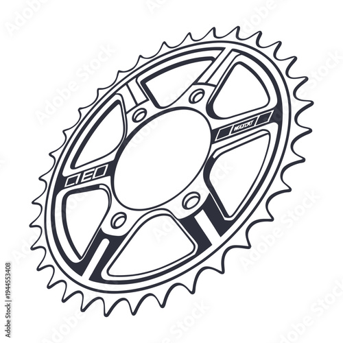 A bike chainring is a circular gear attached to the crankset, guiding the chain to transfer pedaling power smoothly to the rear wheel for efficient cycling.
