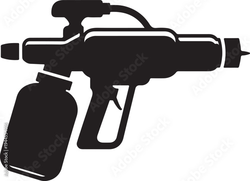 Industrial spray gun coating tool icon