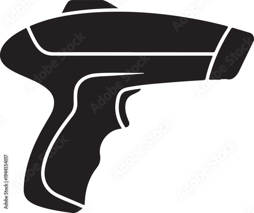 Handheld infrared thermometer temperature scanner icon