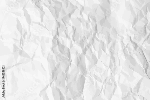 White clean crumpled paper