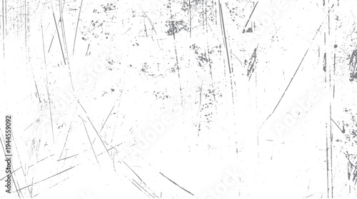 White background with grey scratches and dots texture overlay