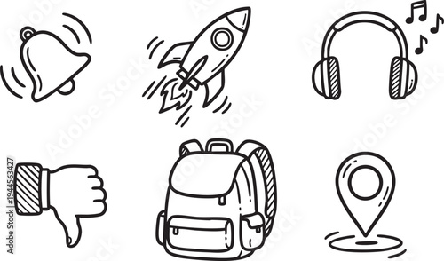 Backpack Icon Illustration.